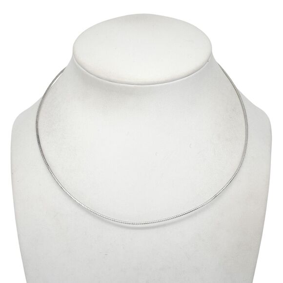 Vintage Italy GLO Sterling Silver 925 1.2mm Box Chain Necklace 16" - Picture 1 of 3